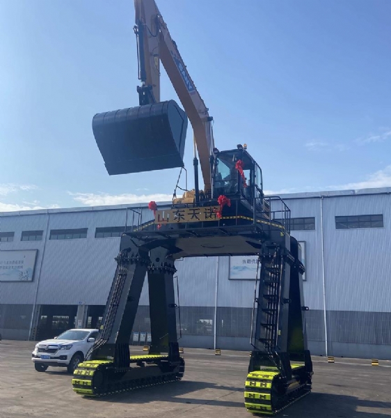 三一大長腿安裝現場